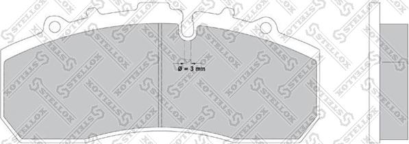Stellox 85-11413-SX - Тормозные колодки, дисковые, комплект autodnr.net