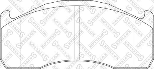 Stellox 85-11466-SX - Тормозные колодки, дисковые, комплект avtokuzovplus.com.ua