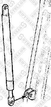 Stellox 87-02314-SX - Газова пружина, дефлектор повітрянний autocars.com.ua