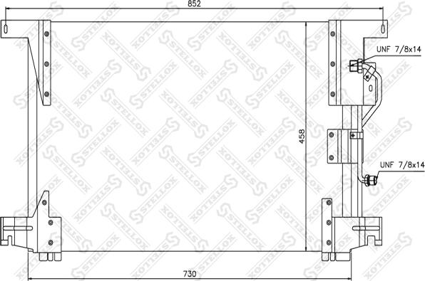 Stellox 87-39102-SX - Конденсатор, кондиціонер autocars.com.ua