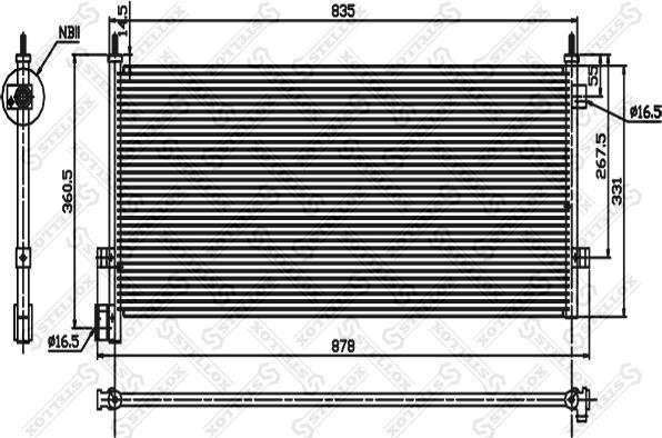 Stellox 87-39108-SX - Конденсатор кондиционера autodnr.net