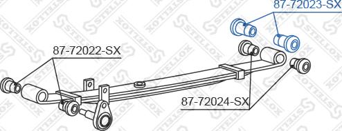 Stellox 87-72023-SX - Сайлентблок, рычаг подвески колеса autodnr.net