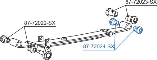 Stellox 87-72024-SX - Сайлентблок, рычаг подвески колеса avtokuzovplus.com.ua