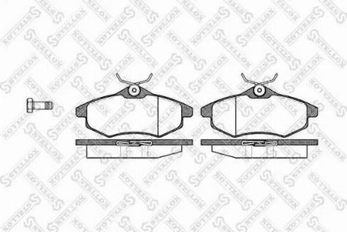 Stellox 892 000L-SX - Тормозные колодки, дисковые, комплект avtokuzovplus.com.ua