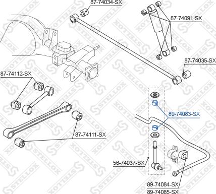 Stellox 89-74083-SX - Втулка, стабилизатор autodnr.net