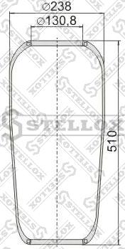 Stellox 90-07060-SX - Кожух пневматической рессоры autodnr.net