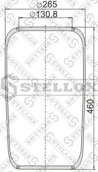 Stellox 90-07160-SX - Кожух пневматичної ресори autocars.com.ua