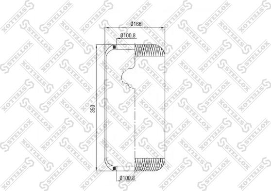 Stellox 90-08190-SX - Кожух пневматической рессоры autodnr.net