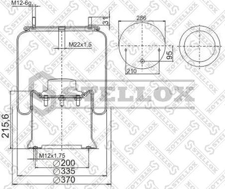 Stellox 90-29261-SX - Кожух пневматичної ресори autocars.com.ua