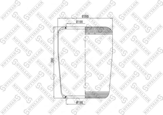 Stellox 90-36334-SX - Кожух пневматической рессоры autodnr.net