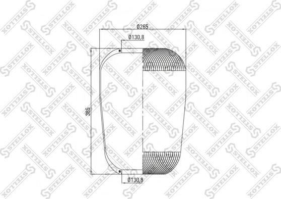 Stellox 90-36335-SX - Кожух пневматической рессоры avtokuzovplus.com.ua