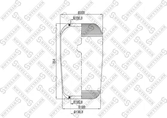 Stellox 90-36337-SX - Кожух пневматичної ресори autocars.com.ua