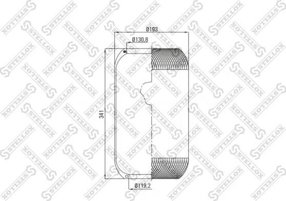 Stellox 90-36340-SX - Кожух пневматичної ресори autocars.com.ua