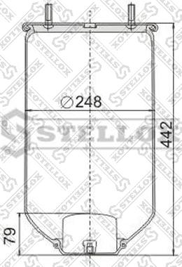 Stellox 90-40040-SX - Кожух пневматичної ресори autocars.com.ua