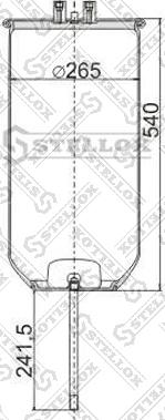 Stellox 90-49110-SX - Кожух пневматичної ресори autocars.com.ua