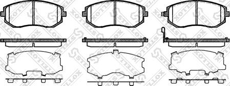 Stellox 962 011B-SX - Тормозные колодки, дисковые, комплект avtokuzovplus.com.ua