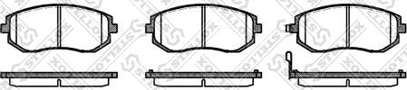 Stellox 962 011L-SX - Тормозные колодки, дисковые, комплект avtokuzovplus.com.ua