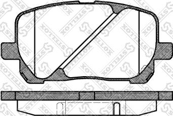 Stellox 965 000B-SX - Гальмівні колодки, дискові гальма autocars.com.ua