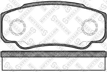 Stellox 972 000L-SX - Гальмівні колодки, дискові гальма autocars.com.ua