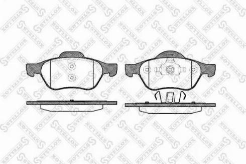 Stellox 973 000L-SX - Тормозные колодки, дисковые, комплект avtokuzovplus.com.ua