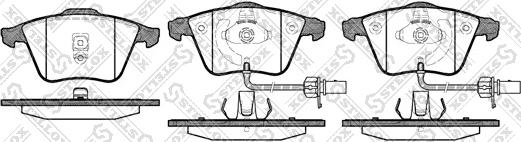 Stellox 975 002BL-SX - Гальмівні колодки, дискові гальма autocars.com.ua