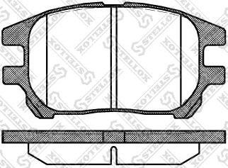 Stellox 983 000-SX - Тормозные колодки, дисковые, комплект avtokuzovplus.com.ua