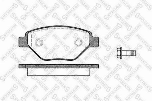 Stellox 988 000B-SX - Тормозные колодки, дисковые, комплект avtokuzovplus.com.ua