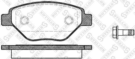 Stellox 988 000-SX - Гальмівні колодки, дискові гальма autocars.com.ua