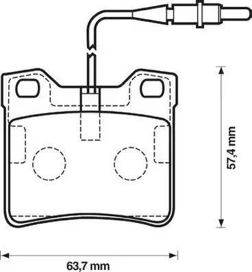 Stop 571845S - Тормозные колодки, дисковые, комплект autodnr.net