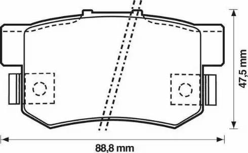 Stop 572138S - Тормозные колодки, дисковые, комплект autodnr.net