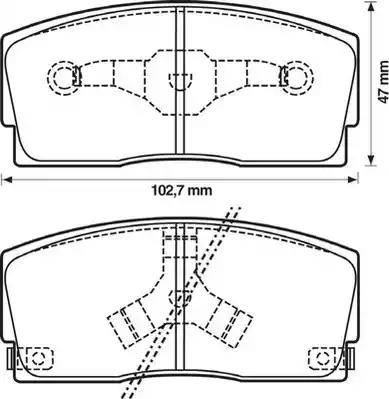 Stop 572164S - Гальмівні колодки, дискові гальма autocars.com.ua