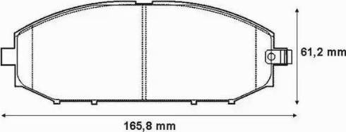 Stop 572448S - Гальмівні колодки, дискові гальма autocars.com.ua