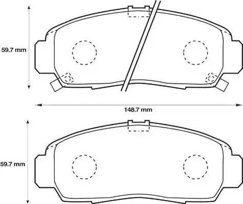 Stop 572449S - Гальмівні колодки, дискові гальма autocars.com.ua