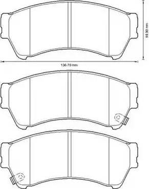 Stop 572628S - Гальмівні колодки, дискові гальма autocars.com.ua