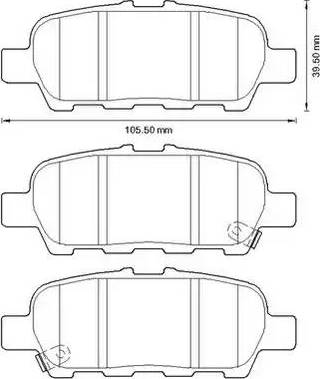 Stop 572654S - Гальмівні колодки, дискові гальма autocars.com.ua