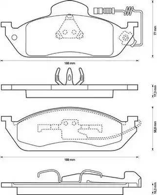 Stop 573034S - Гальмівні колодки, дискові гальма autocars.com.ua