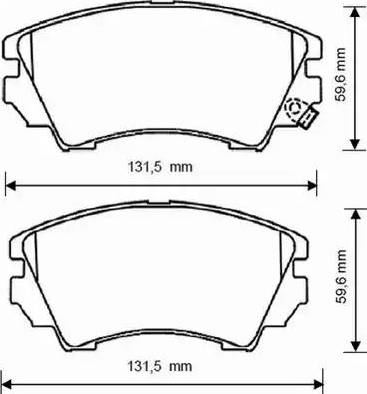 Stop 573269S - Гальмівні колодки, дискові гальма autocars.com.ua