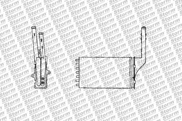 Storm 20004 - Теплообмінник, опалення салону autocars.com.ua