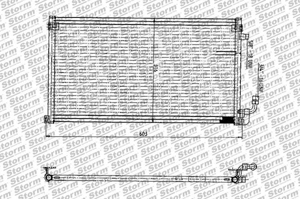 Storm 27005 - Конденсатор, кондиціонер autocars.com.ua