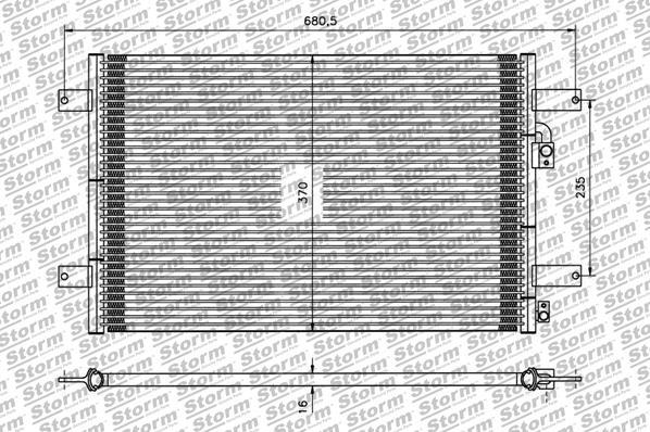 Storm 48503 - Конденсатор, кондиціонер autocars.com.ua