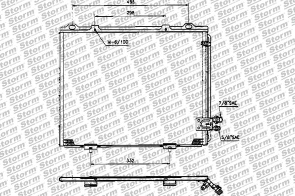 Storm 52020 - Конденсатор, кондиціонер autocars.com.ua