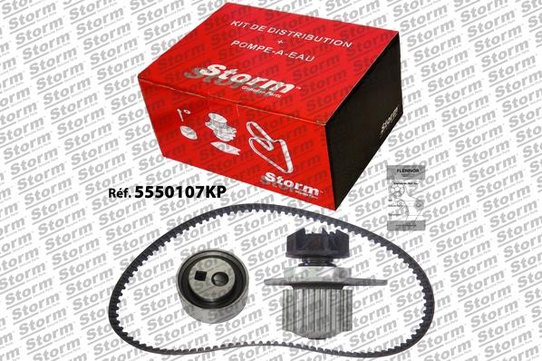 Storm 5550107KP - Водяний насос + комплект зубчатого ременя autocars.com.ua