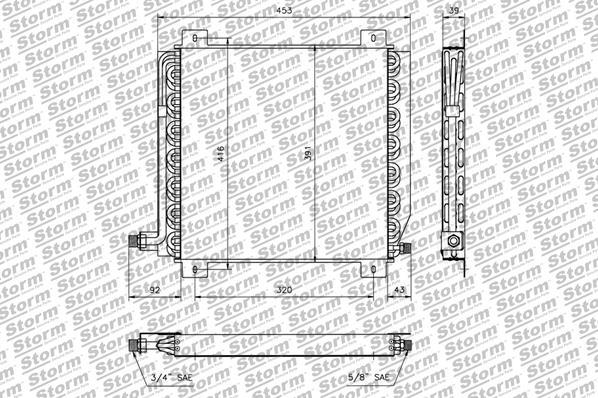 Storm 81110 - Конденсатор, кондиціонер autocars.com.ua