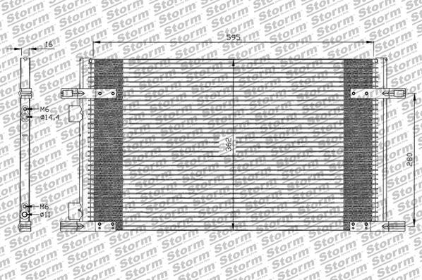 Storm 88016 - Конденсатор, кондиціонер autocars.com.ua