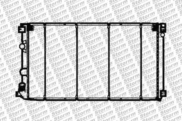 Storm 89103 - Радіатор, охолодження двигуна autocars.com.ua
