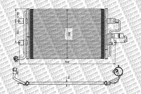 Storm 97002 - Конденсатор, кондиціонер autocars.com.ua