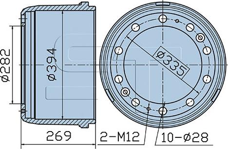 ST-Templin 03.090.4004.060 - Гальмівний барабан autocars.com.ua