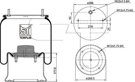 ST-Templin 04.060.6106.070 - Кожух пневматической рессоры autodnr.net