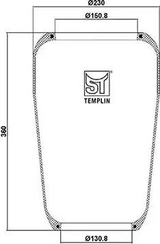 ST-Templin 04.060.6106.590 - Кожух пневматической рессоры avtokuzovplus.com.ua