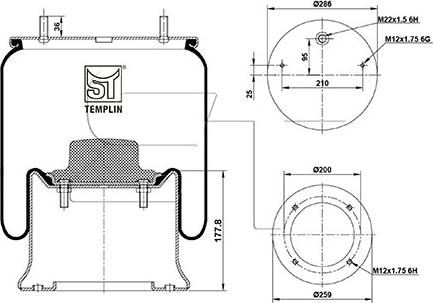ST-Templin 04.060.6106.610 - Кожух пневматической рессоры autodnr.net